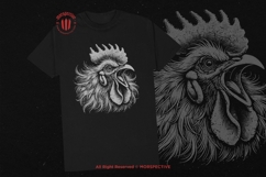10 Bundle Dark Art Rooster Chicken Animal Scary Face Tattoo Product Image 2