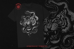 10 Bundle Dark Art Tiger Snake Fight Beast Serpent King Product Image 2