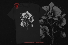 10 Bundle Dark Art Orchid Flower Tropical Floral Botanical Product Image 2