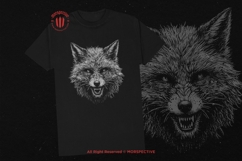 10 Bundle Dark Art Fox Face Wildlife Scary Horror Tattoo Product Image 2