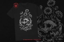 10 Bundle Dark Art Floral Death Skull Flower Head Skeleton Product Image 2