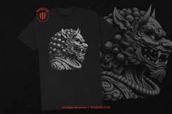 10 Bundle Dark Art Komainu Statue Japanese Lion Dog Gurdian Product Image 2
