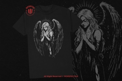 10 Bundle Dark Art Praying Angel Guardian Heaven Girl Wing Product Image 2