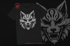 10 Bundle Dark Art Kitsune Mask Japanese Fox Geisha Tattoo Product Image 2