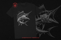 10 Bundle Dark Art Marlin Fish Animal Fishing Sport Sea Product Image 2