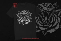 10 Bundle Dark Art Snakes Viper Head with Floral Rose Product Image 2