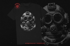 10 Bundle Dark Art Divers Helm Skull Snorkeling Scuba Product Image 2