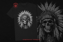 10 Bundle Dark Art Indian American Skull Skeleton Warrior Product Image 2