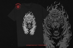 10 Bundle Dark Art Fire Tiger Beast Fang Animal Wild Jungle Product Image 2