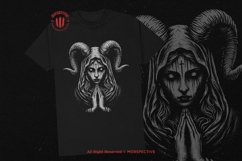 10 Bundle Dark Art Mother Marry Skull Horror Horn Girl Woman Product Image 2