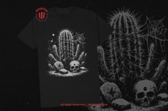 10 Bundle Dark Art Cactus Plant Southwest Desert Landscape Product Image 2