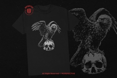 10 Bundle Dark Art Eagle with Skull wild bird Tattoo Clipart Product Image 2