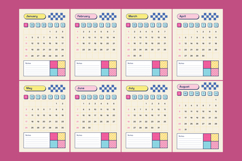 Playful Academic Wall Calendar Product Image 2