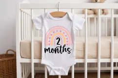 2 Months SVG | Baby Milestone SVG | Baby SVG | Newborn SVG Product Image 2