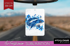Moray Floral Air Freshener PNG Blue Flowers PNG Sublimation Product Image 1