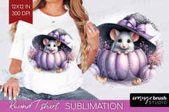 Mouse Halloween Round Tshirt Background Coquette PNG Product Image 1