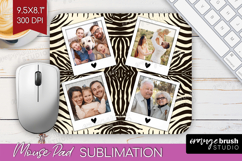 Animal Print Photo Mouse Pad PNG - Wild Animal Picture Frame Product Image 1