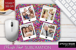 Glitter Photo Mouse Pad PNG - Sparkle Picture Frame Mouse Product Image 1