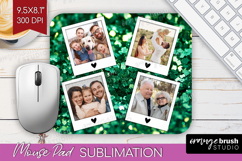 Glitter Photo Mouse Pad PNG - Sparkle Picture Frame Mouse Product Image 1