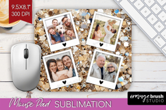 Glitter Photo Mouse Pad PNG - Sparkle Picture Frame Mouse Product Image 1