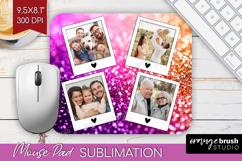 Glitter Photo Mouse Pad PNG - Sparkle Picture Frame Mouse Product Image 1