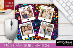 Glitter Photo Mouse Pad PNG - Sparkle Picture Frame Mouse Product Image 1