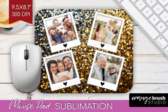 Glitter Photo Mouse Pad PNG - Sparkle Picture Frame Mouse Product Image 1
