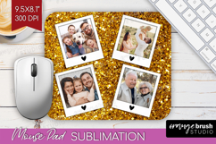 Glitter Photo Mouse Pad PNG - Sparkle Picture Frame Mouse Product Image 1