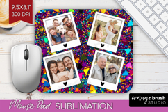 Glitter Photo Mouse Pad PNG - Sparkle Picture Frame Mouse Product Image 1