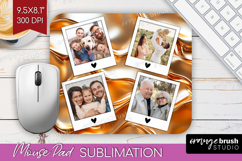 Rose Gold Photo Mouse Pad PNG - Abstract Picture Frame Mouse Product Image 1