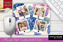 Floral Photo Mouse Pad PNG - Sping Flowers Picture Frame Pad Product Image 1