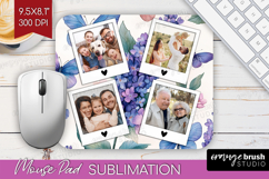 Floral Photo Mouse Pad PNG - Sping Flowers Picture Frame Pad Product Image 1