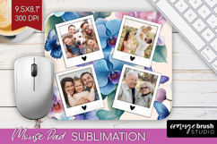 Floral Photo Mouse Pad PNG - Sping Flowers Picture Frame Pad Product Image 1