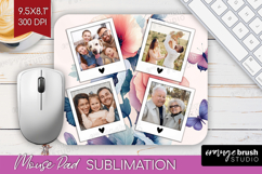 Floral Photo Mouse Pad PNG - Sping Flowers Picture Frame Pad Product Image 1