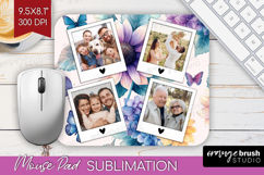 Floral Photo Mouse Pad PNG - Sping Flowers Picture Frame Pad Product Image 1