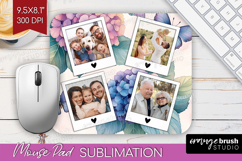 Floral Photo Mouse Pad PNG - Sping Flowers Picture Frame Pad Product Image 1