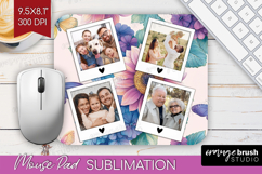 Floral Photo Mouse Pad PNG - Sping Flowers Picture Frame Pad Product Image 1