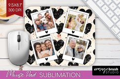 Valentines Day Photo Mouse Pad PNG - Heart Picture Frame Pad Product Image 1