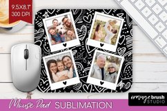 Valentines Day Photo Mouse Pad PNG - Heart Picture Frame Pad Product Image 1