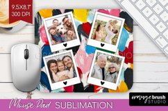 Valentines Day Photo Mouse Pad PNG - Heart Picture Frame Pad Product Image 1