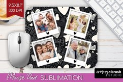 Valentines Day Photo Mouse Pad PNG - Heart Picture Frame Pad Product Image 1