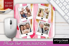 Valentines Day Photo Mouse Pad PNG - Heart Picture Frame Pad Product Image 1
