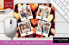 Valentines Day Photo Mouse Pad PNG - Heart Picture Frame Pad Product Image 1