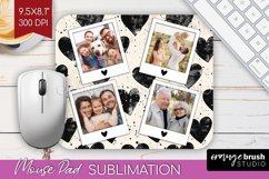 Valentines Day Photo Mouse Pad PNG - Heart Picture Frame Pad Product Image 1
