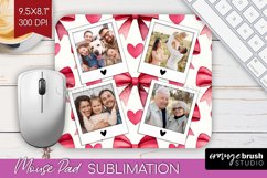 Valentines Day Photo Mouse Pad PNG - Heart Picture Frame Pad Product Image 1