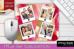 Valentines Day Photo Mouse Pad PNG - Heart Picture Frame Pad Product Image 1