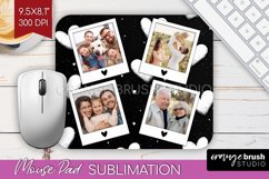 Valentines Day Photo Mouse Pad PNG - Heart Picture Frame Pad Product Image 1