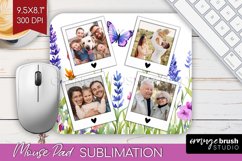 Wildflowers Photo Mouse Pad PNG - Floral Picture Frame Mouse Product Image 1