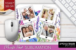 Wildflowers Photo Mouse Pad PNG - Floral Picture Frame Mouse Product Image 1