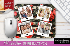 Floral Photo Mouse Pad PNG - Peony Flower Picture Frame Pad Product Image 1